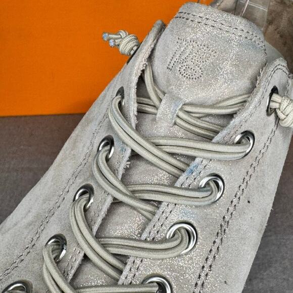 Paul‎ Green Hadley Sneaker No Tie Slip On Grey Glitter Metallic AU 7.5 US 10 - Picture 5 of 8